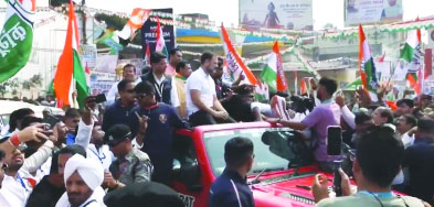 CG NEWS: राहुल गांधी की भारत जोड़ो यात्रा का रायगढ़ में अभूतपूर्व स्वागत