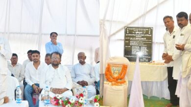 खाद्य मंत्री बघेल ने नवागढ़ में जैतखाम निर्माण कार्य के लिए किया भूमि पूजन