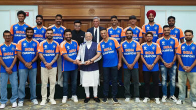 पीएम नरंद्र मोदी ने की टीम इंडिया से मुलाकात
