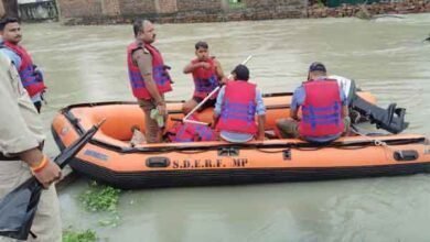 भारी बारिश के बाद बम्हौरी में रेस्क्यू ऑपरेशन जारी, बानसुजारा बांध के 12 गेट खुले