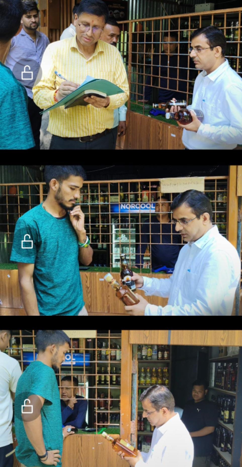 मुख्यमंत्री के निर्देश पर शराब के ठेकों पर ताबड़तोड़ छापेमारी