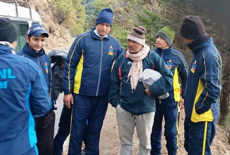 सिलक्यारा टनल के पास लापता सिक्किम के व्यक्ति को एसडीआरएफ ने जंगल से खोज निकाला