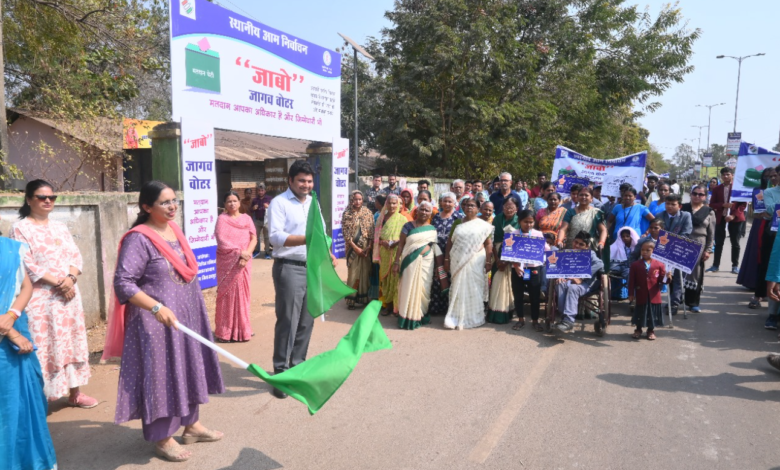 वरिष्ठ नागरिक, दिव्यांगजन तथा थर्ड जेंडर समुदाय ने दिया मतदाता जागरूकता का संदेश